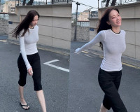 전종서, 딱 붙는 흰 티 하나로 완성한 압도적 라인…꾸안꾸 패션도 화보